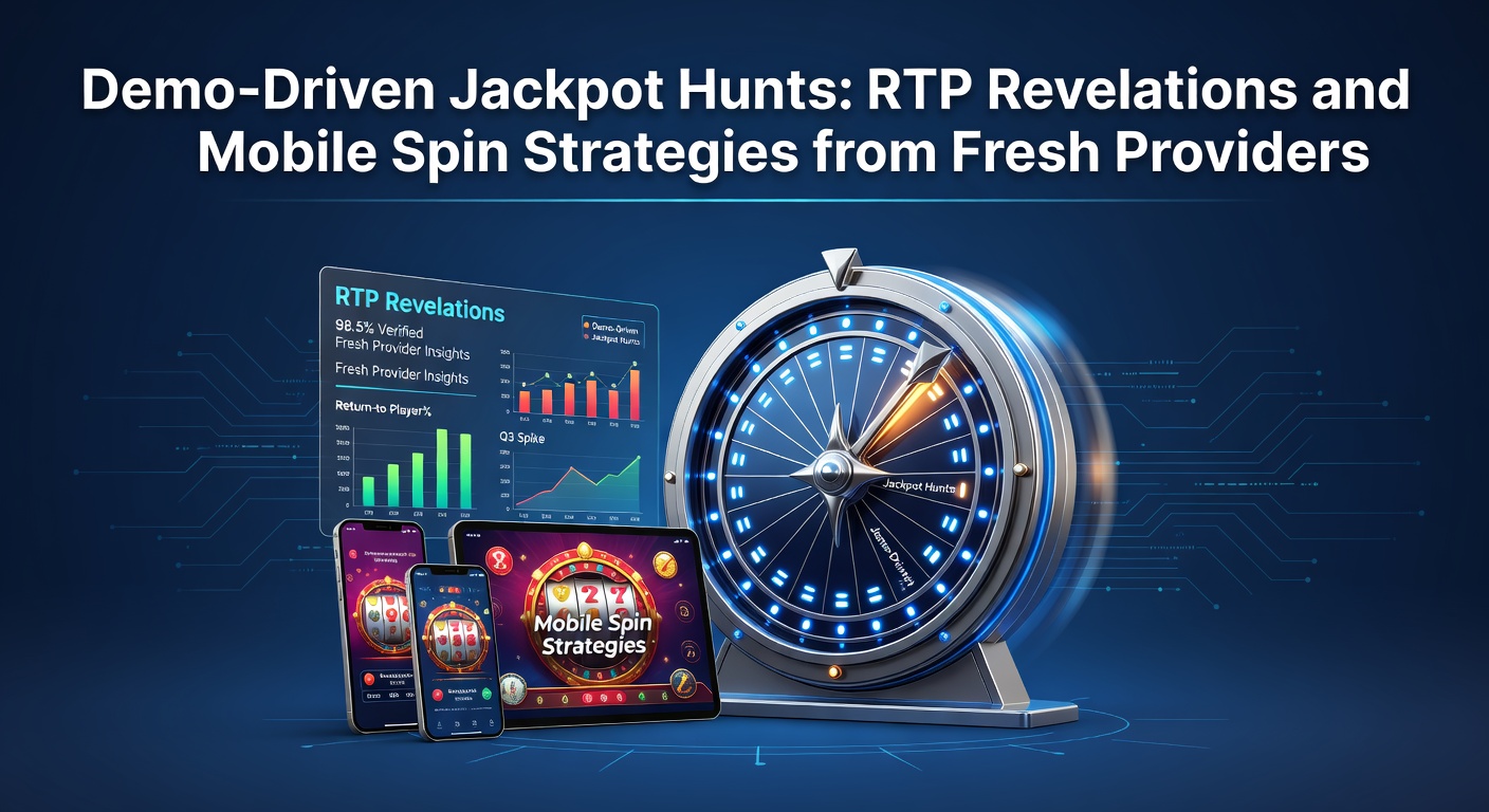 Vibrant demo slot screen on a mobile device showing jackpot meters and RTP stats, highlighting strategic play elements from new providers