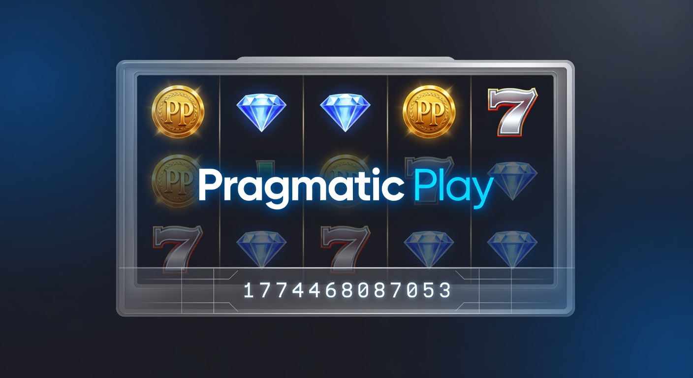 Vibrant Pragmatic Play slot reels spinning with colorful symbols and jackpot lights bursting across a dynamic casino backdrop