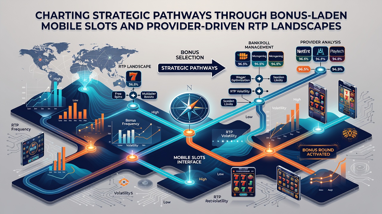 Data dashboard showing RTP trends and bonus frequency statistics across multiple mobile slot providers