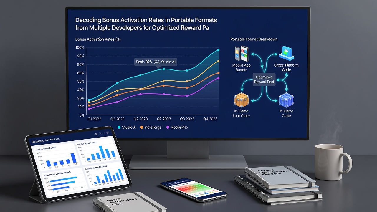 Comparative charts displaying bonus activation rates for mobile slots from various developers