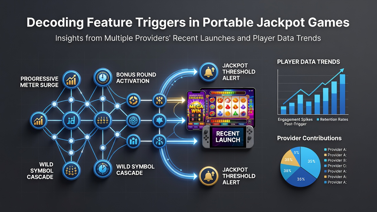 Mobile jackpot slot interface showing feature trigger mechanics on portable devices