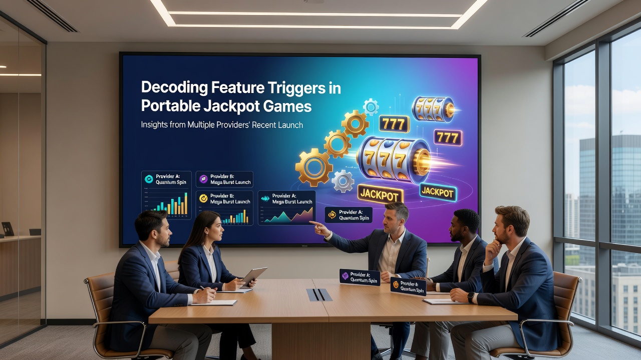 Analytics dashboard displaying player engagement trends with jackpot feature triggers