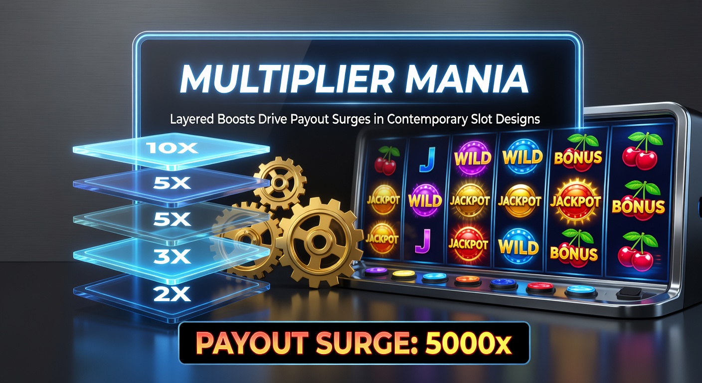 Animated slot screen capturing a multiplier ladder escalating from x5 to x100 amid cascading symbols and bonus overlays