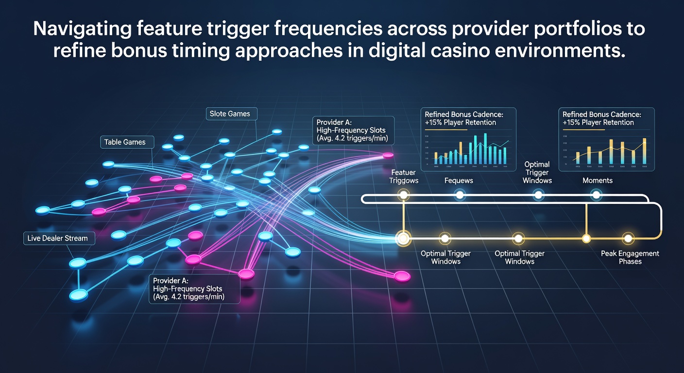Visual breakdown of slot feature trigger rates from multiple providers showing frequency patterns and bonus timing windows
