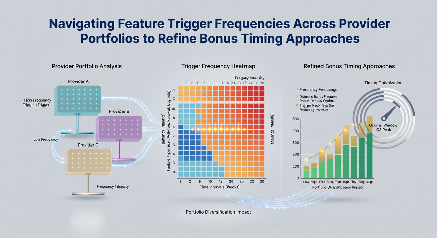 Dashboard screenshot displaying real-time feature trigger analytics across different slot providers and timing optimization layers