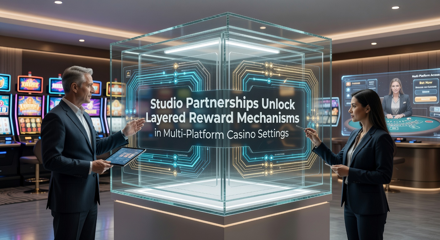 Illustration of interconnected casino studios and reward layers across digital platforms